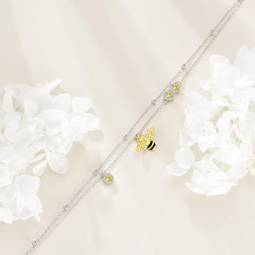 Starfish Ankle Bracelets for Women Seabeach Anklets 925 Sterling Silver Adjustable Foot Beaded white opal Ankle Bracelet Anklet Jewelry - 图片 6