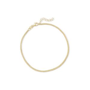 Pure Collection by Ross-Simons Italian 2mm 18kt Gold Vermeil Bead-Chain Anklet. 9 inches