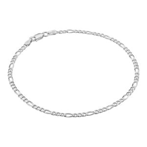 Solid 925 Sterling Silver Ankle Bracelets for Women, Waterproof Tarnish Resistant Anklets, Curb/Rope/Figaro/Mariner Chain, 9, 10, 11 Inch