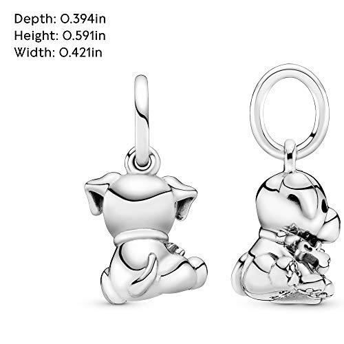 Labrador Puppy Dog Dangle Charm - Compatible with Moments - Sterling Silver & Enamel - Gift for Her - Jewelry for Women with Gift Box - 图片 7