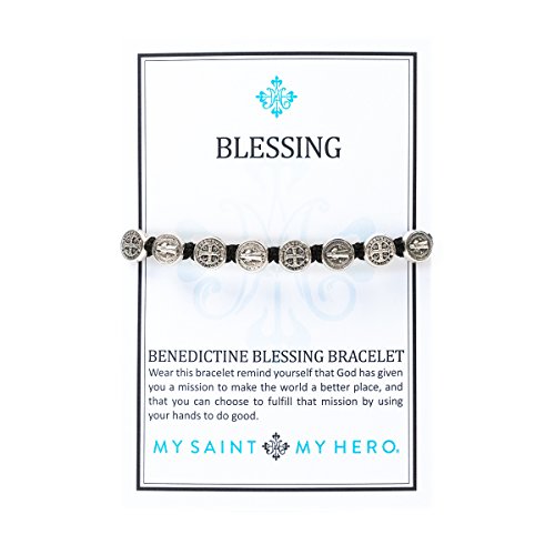 Benedictine Blessing Bracelets – Handwoven Spiritual Protection with Medals Hand-Cast In Italy at Sacred Site - 图片 3
