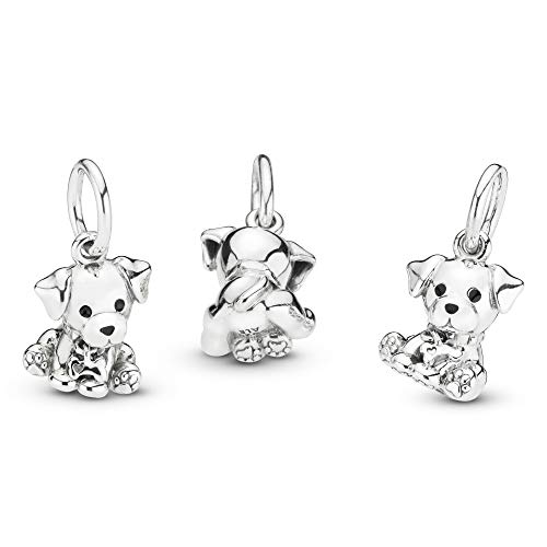 Labrador Puppy Dog Dangle Charm - Compatible with Moments - Sterling Silver & Enamel - Gift for Her - Jewelry for Women with Gift Box - 图片 8