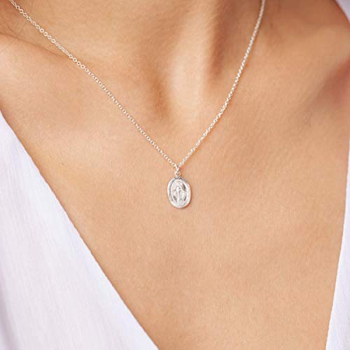 Dainty Necklace For Women, Solid 925 Sterling Silver or 14k Gold Filled Metals, Fine chain, Meaningful Pendant Gift For Her, Made In USA, 16"-18" Adjustable - 图片 6