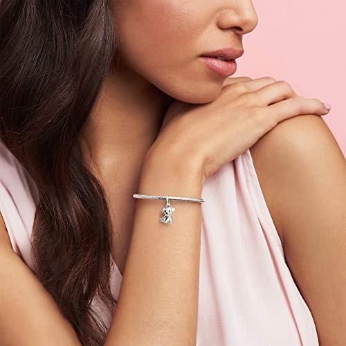 Labrador Puppy Dog Dangle Charm - Compatible with Moments - Sterling Silver & Enamel - Gift for Her - Jewelry for Women with Gift Box - 图片 4
