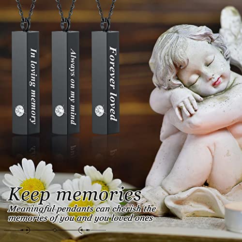 MTLEE Urn Necklace for Ashes for Men Women Cremation Jewelry for Ashes Stainless Steel Small Keepsake Pendant for Human Ashes - 图片 7