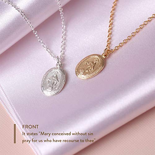Dainty Necklace For Women, Solid 925 Sterling Silver or 14k Gold Filled Metals, Fine chain, Meaningful Pendant Gift For Her, Made In USA, 16"-18" Adjustable - 图片 3