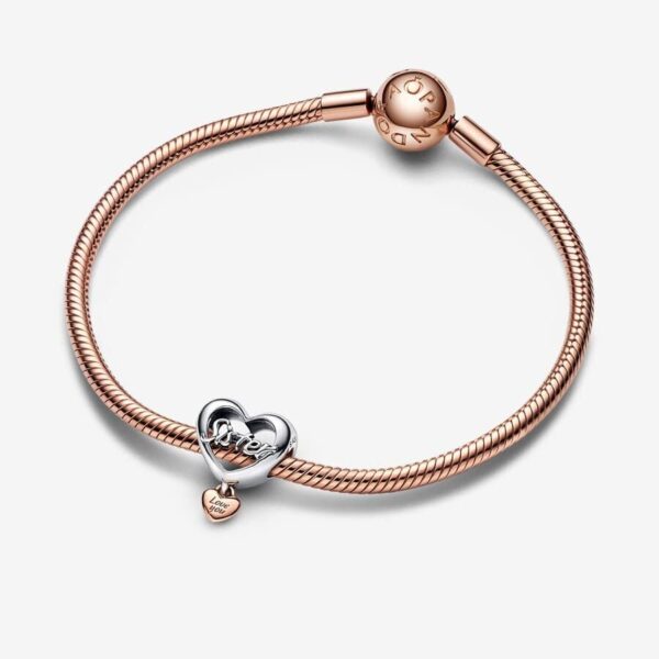 Pandora Love You Sister Heart Charm - Compatible Moments - Stunning Women's Jewelry - Gift for Her - Made Rose & Sterling Silver - With Gift Box - 图片 5