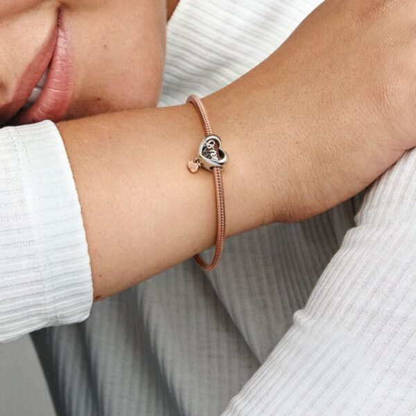 Pandora Love You Sister Heart Charm - Compatible Moments - Stunning Women's Jewelry - Gift for Her - Made Rose & Sterling Silver - With Gift Box - 图片 4