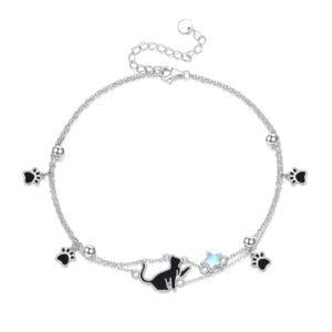 Animal Bracelet 925 Sterling Cat/Dragonfly/Turtle/Butterfly/Elephant for Animal Lovers Women Daughter