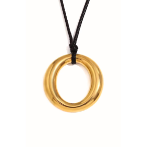 Solene Ring Pendant Cord Necklace