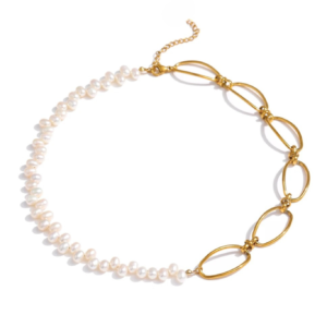 Ximena Pearl Chain Necklace