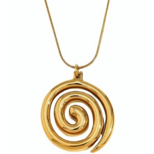 Azalea Spiral Pendant Necklace